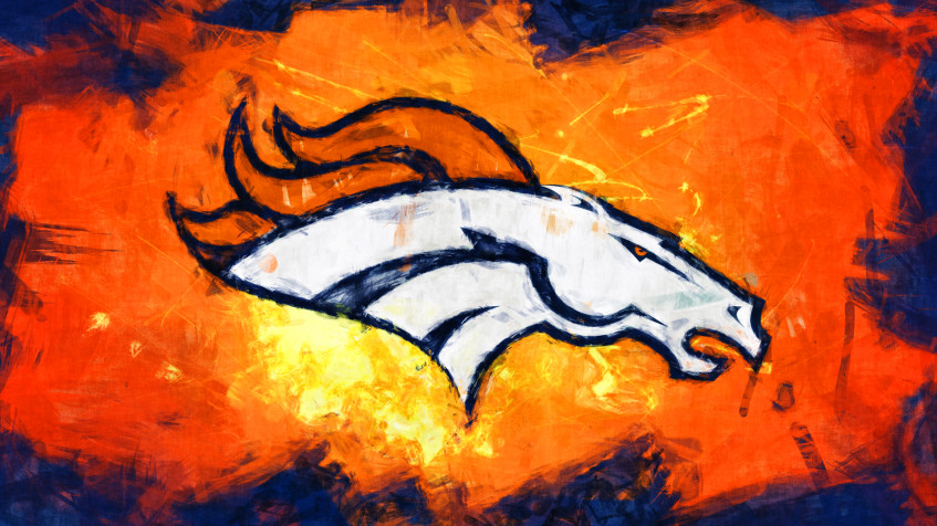 Denver Broncos Logo Full HD 1080p Wallpaper 1920x1080px