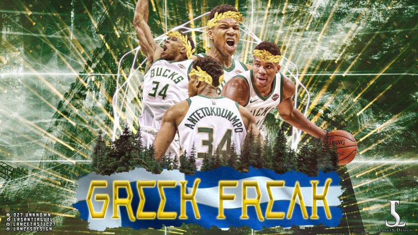 Giannis Antetokounmpo 2k QHD Wallpaper 2560x1440px