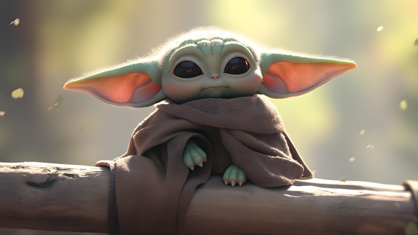 Baby Yoda Background Image 1536x864px