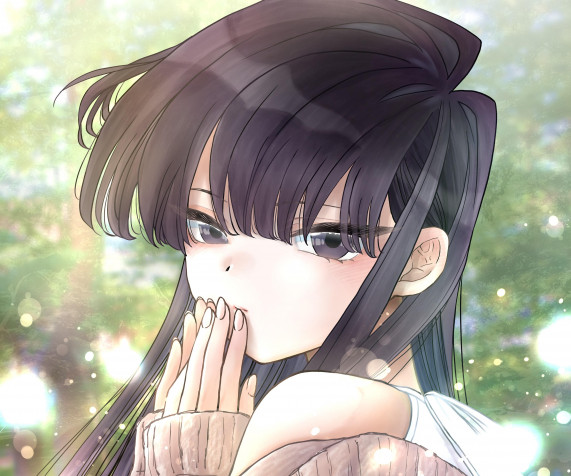 Komi Can T Communicate Background Image 3500x2917px