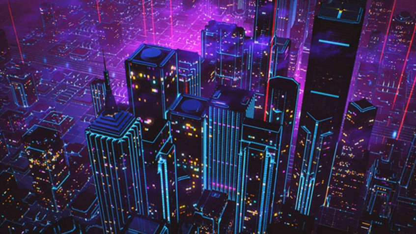 Neon City Full HD 1080p Wallpaper 1920x1080px