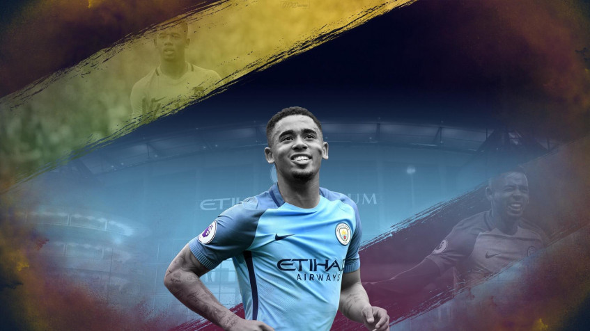 Gabriel Jesus Full HD 1080p Wallpaper 1920x1080px