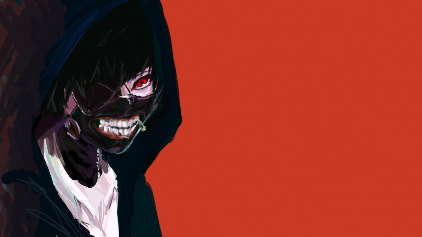 Ken Kaneki Full HD 1080p Wallpaper 1920x1080px