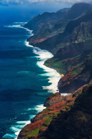 Na Pali Coast Phone Background 1280x1920px