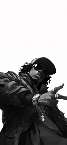 Rappers Phone HD Background 2000x4329px