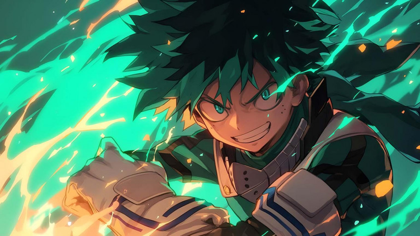 Izuku Midoriya HD Background 1536x864px