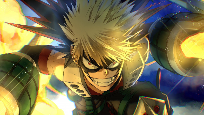 Katsuki Bakugo 4k UHD Wallpaper 3840x2160px