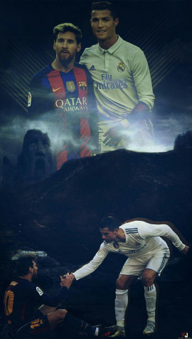 Ronaldo And Messi iPhone Background Image 1080x1905px