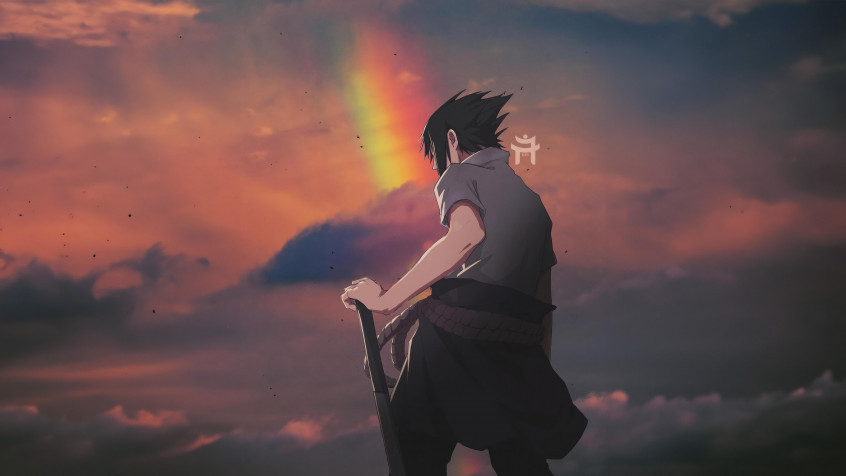 Sasuke Uchiha Laptop Background 5120x2880px