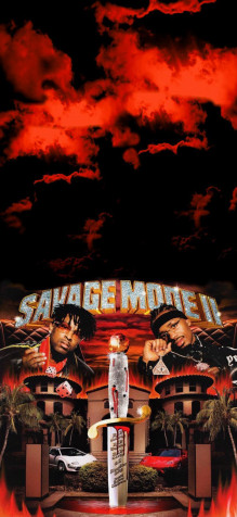 21 Savage iPhone Background Image 827x1792px