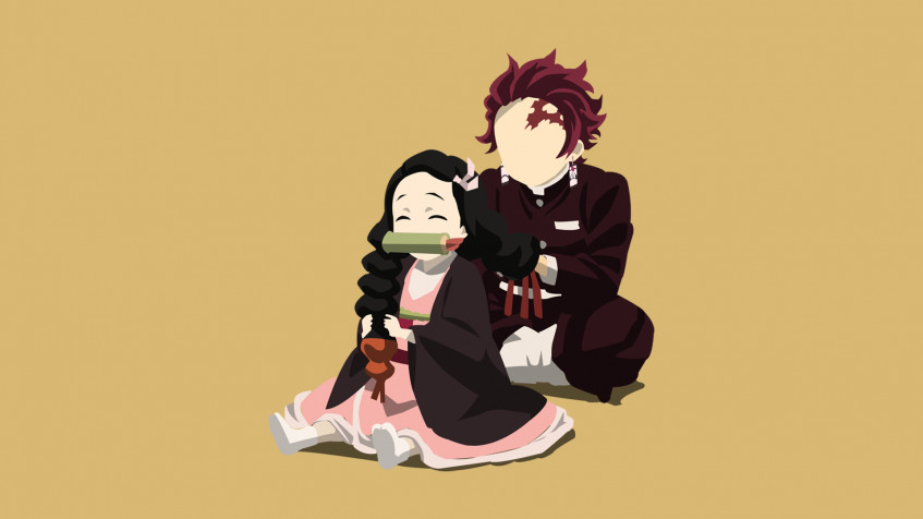 Tanjiro And Nezuko Full HD 1080p Wallpaper 1920x1080px