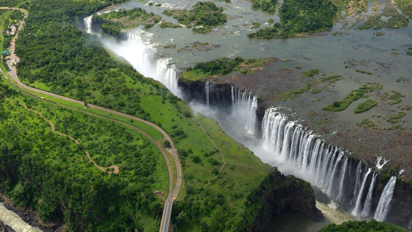 Victoria Falls Full HD 1080p Wallpaper 1920x1080px