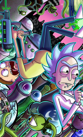 Rick And Morty Hd Mobile Background 1280x2120px