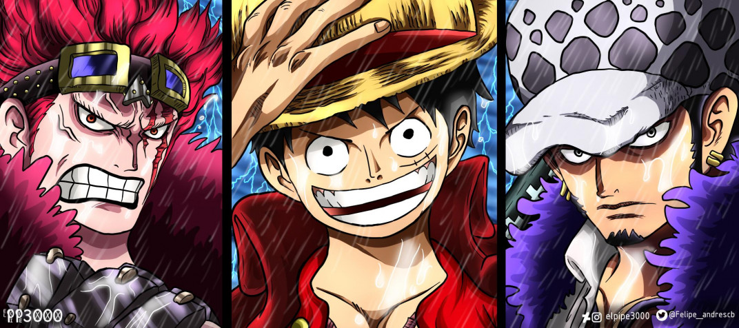 Law And Luffy Laptop Wallpaper 2125x944px