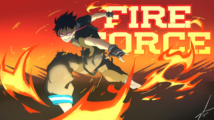 Fire Force 2k QHD Wallpaper 2560x1440px