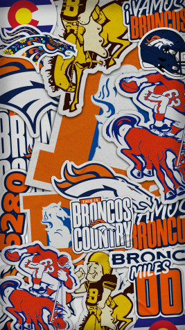 Denver Broncos Phone HD Background 1440x2560px