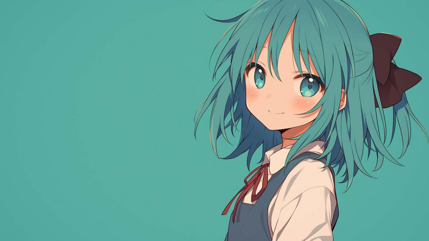 Cute Anime Girl Wallpaper Image 1536x864px