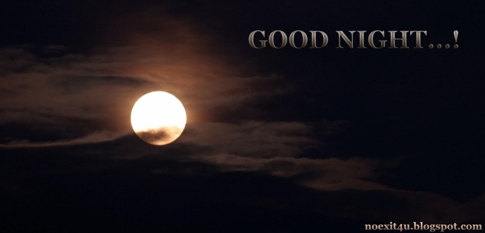 Good Night Images HD Background 1600x772px