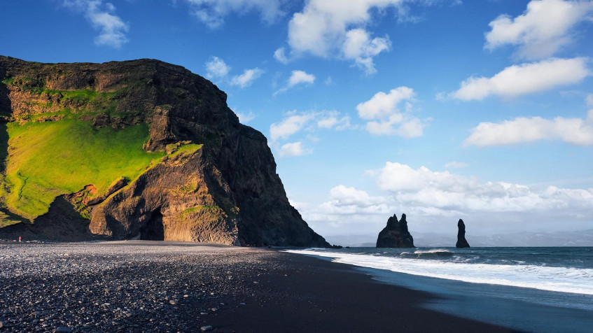 Reynisfjara Iceland Full HD 1080p Wallpaper 1920x1080px