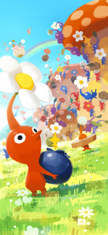 Pikmin Android Wallpaper 2364x5120px