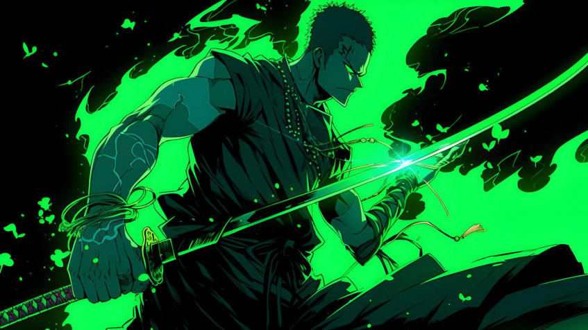 Zoro Desktop HD Wallpaper 1536x864px