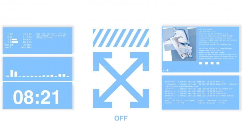 Off White Pc Full HD 1080p Wallpaper 1920x1080px