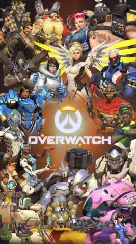 Overwatch Phone HD Background 1079x1919px