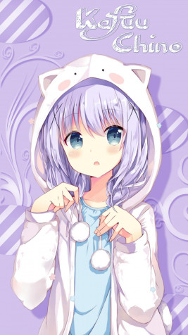 Chino Kafu iPhone Background Image 1024x1821px