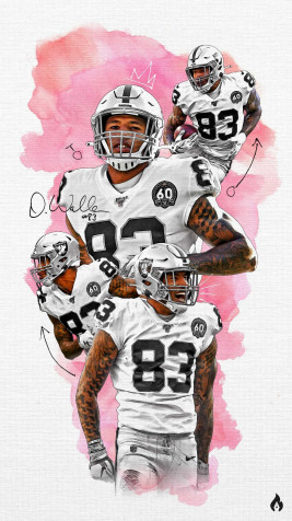 Darren Waller Wallpaper for iPhone 1400x2489px