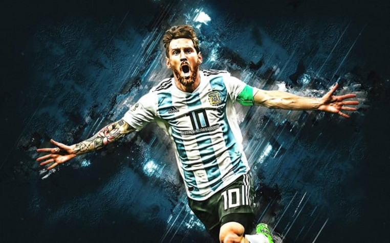 Aesthetic Lionel Messi Desktop HD Background 1920x1199px