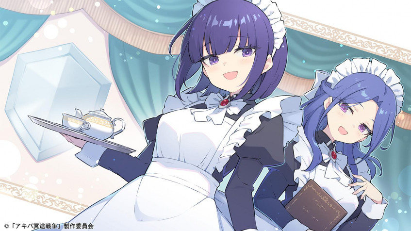 Akiba Maid War Background Image 1600x900px