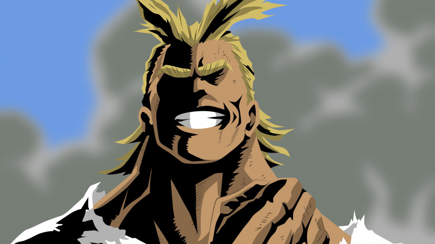 All Might MacBook Wallpaper 4098x2304px