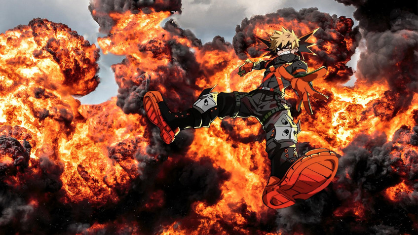 Katsuki Bakugo Full HD 1080p Wallpaper 1920x1080px