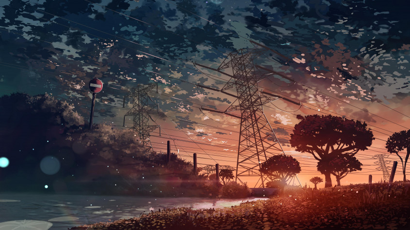 Anime Landscape 4k UHD Wallpaper 3840x2160px