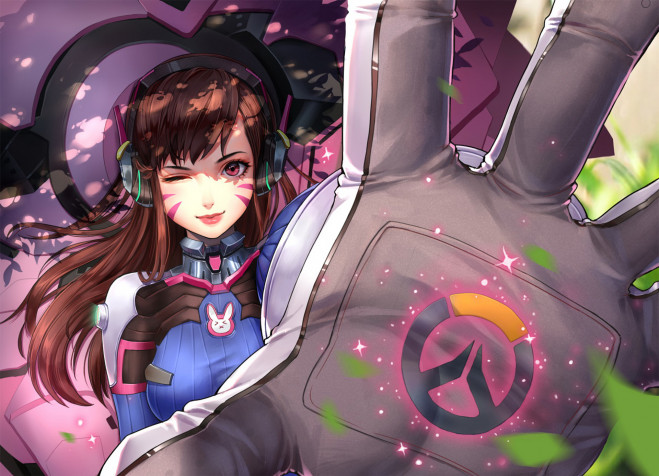 Dva Overwatch Desktop Wallpaper 1920x1387px