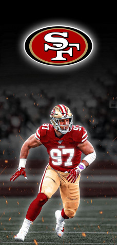 Nick Bosa Phone Background 1211x2524px