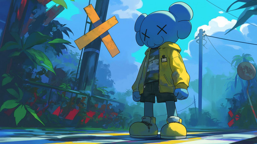 Kaws HD Wallpaper 1536x864px