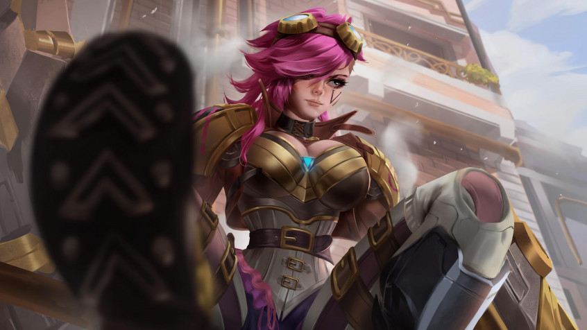 Vi League Of Legends 2k QHD Wallpaper 2560x1440px