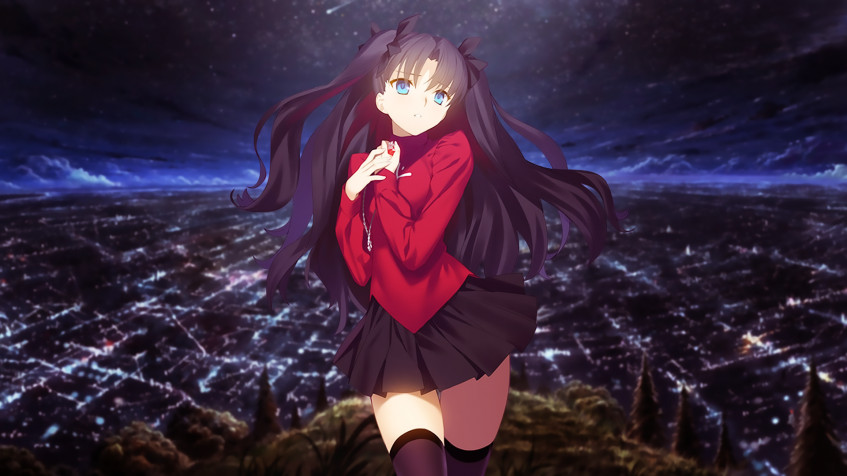 Rin Tohsaka Full HD 1080p Wallpaper 1920x1080px