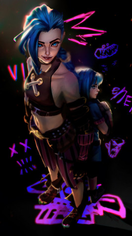 Arcane Jinx 4k Phone Wallpaper 2160x3840px