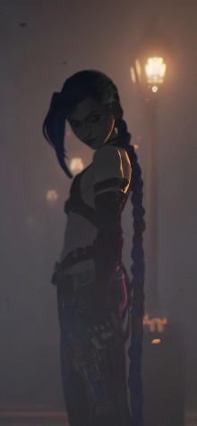 Arcane Jinx iPhone 13 Pro Wallpaper 1170x2532px