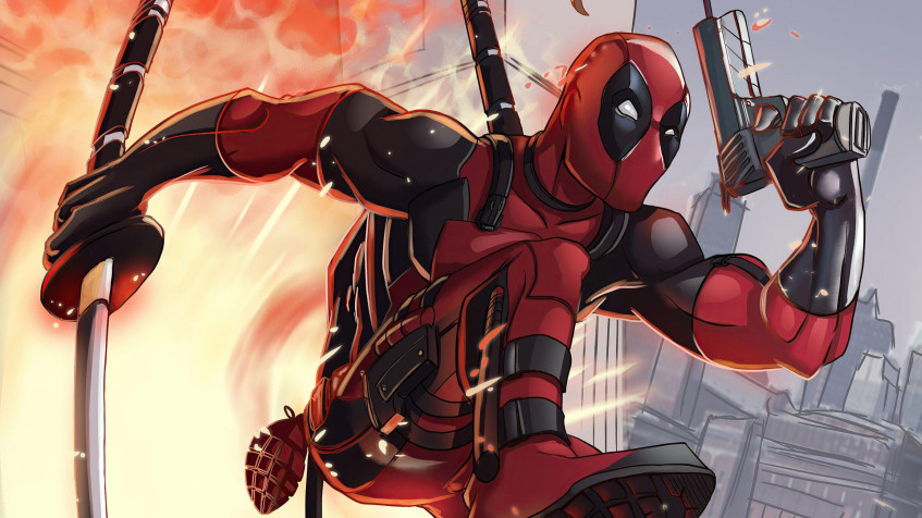 Deadpool Full HD 1080p Wallpaper 1920x1080px