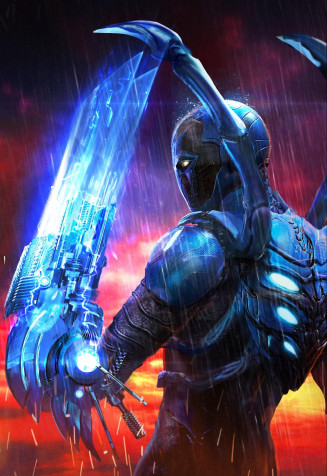 Blue Beetle Android Wallpaper 1410x2048px