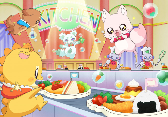 Delicious Party Precure HD Background 4096x2858px