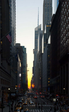 Manhattanhenge iPhone Background 1229x2000px