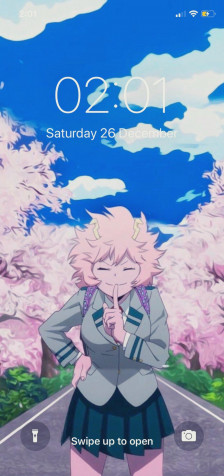 Mina Ashido iPhone Wallpaper Image 966x2048px