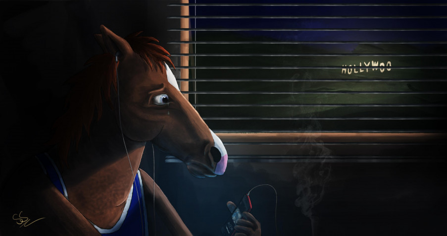 Bojack Horseman MacBook Wallpaper 4096x2160px