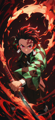 Tanjiro iPhone Wallpaper Image 1183x2560px