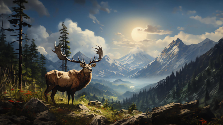 Deer 4k UHD Wallpaper 3840x2160px