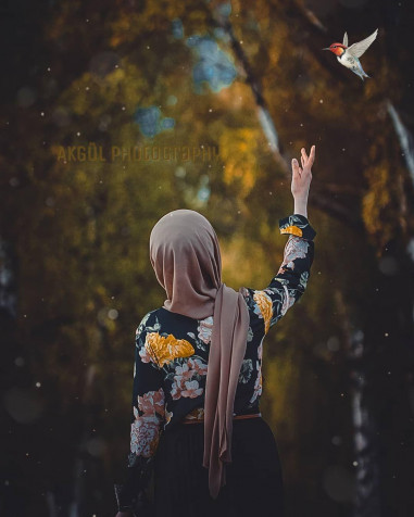 Islamic Hjab Girl Phone Background 1080x1350px